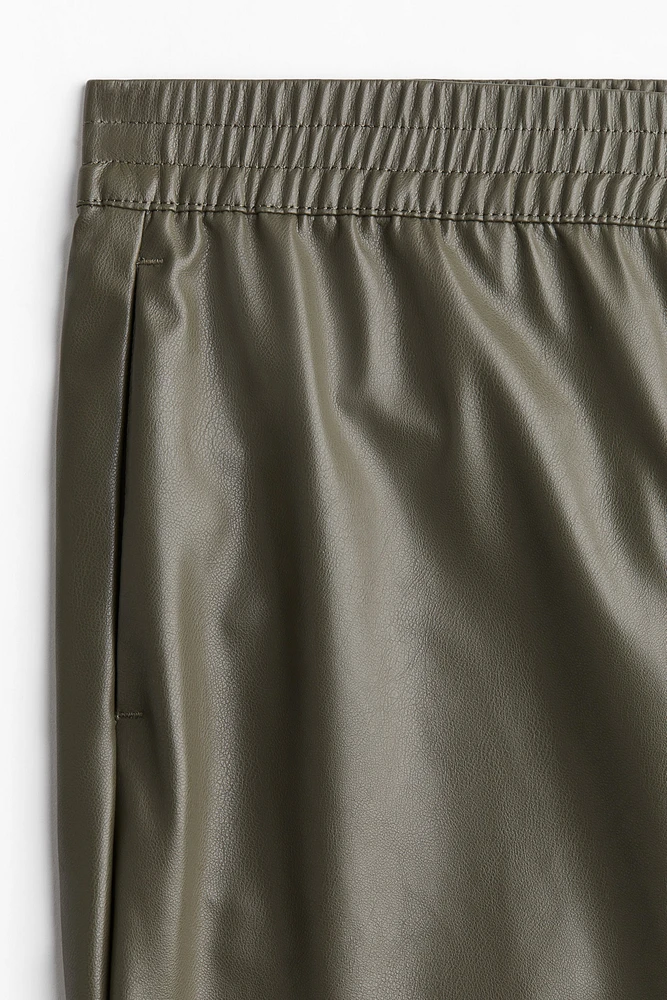 Wide Coated Joggers