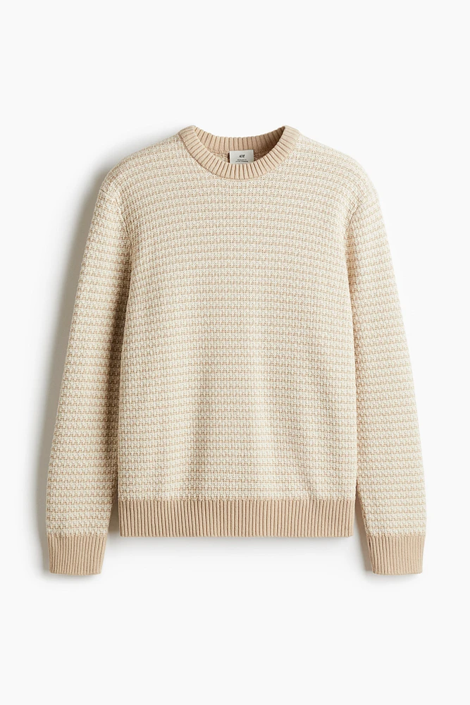 Regular Fit Textured-Knit Sweater