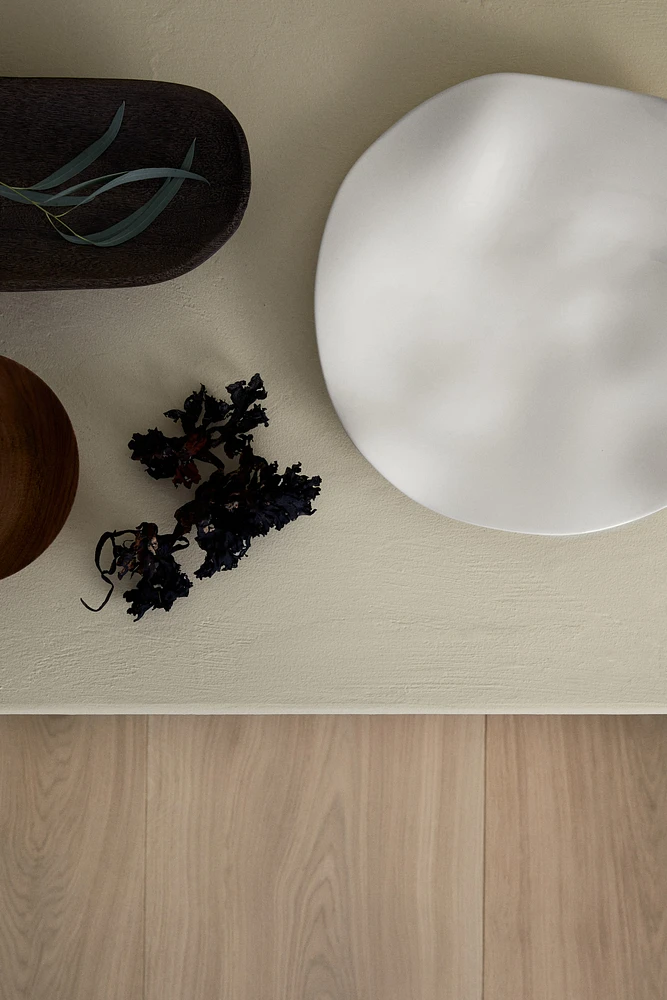 Rippled Stoneware Tray