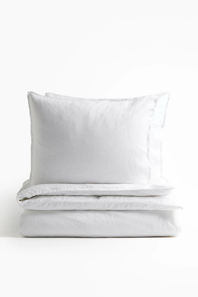 Linen King/Queen Duvet Cover Set