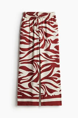 Wide-cut Pull-on Pants