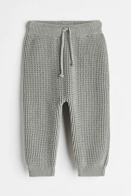 Textured-knit Pants