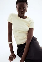 Ribbed Modal-blend T-shirt