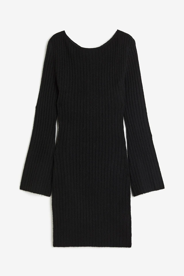 H&M Twist-detail Rib-knit Dress | MainPlace Mall
