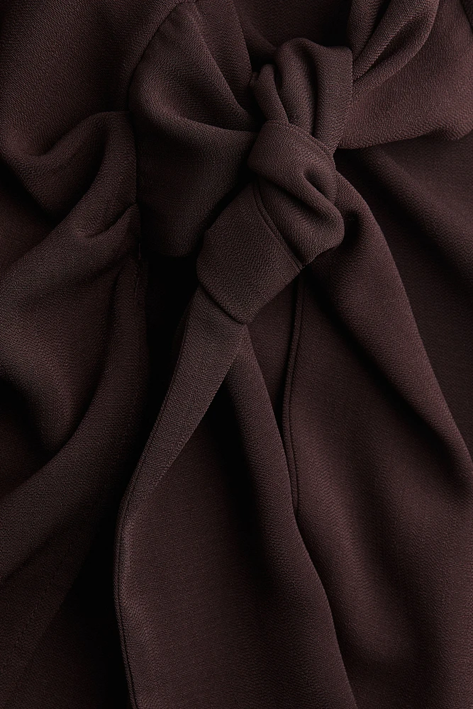 Tie-Detail Mini Skirt