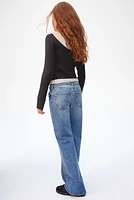 Baggy Fit Bootcut Leg Jeans