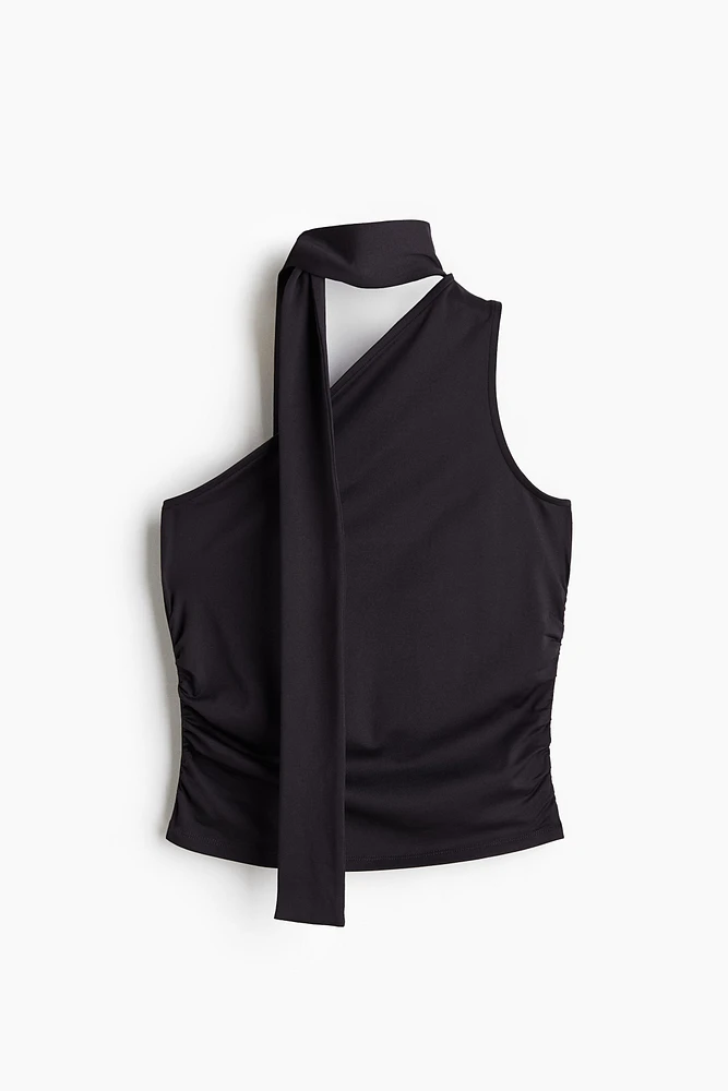 Draped One-Shoulder Top