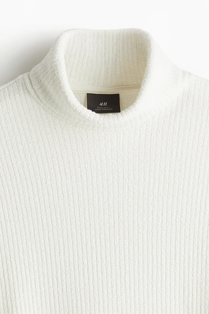 Regular Fit Ribbed Turtleneck Sweater