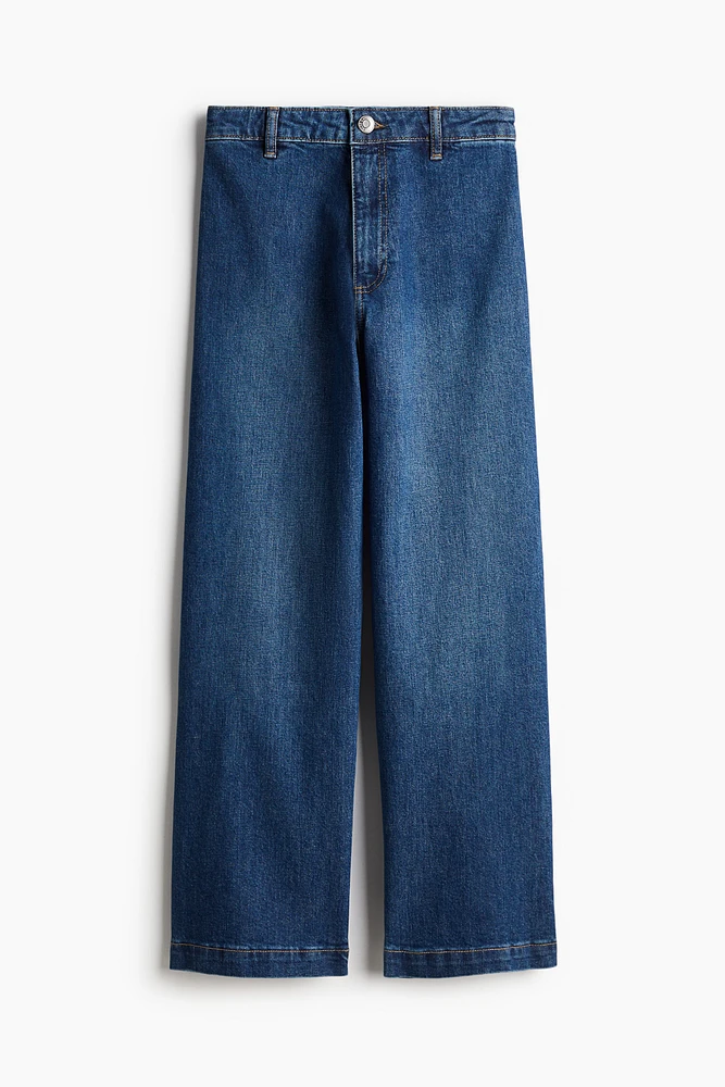 Cropped Twill Pants