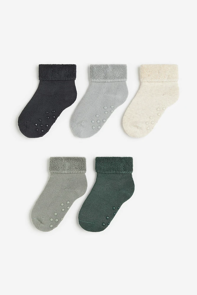 Lot de 5 paires chaussettes antidérapantes