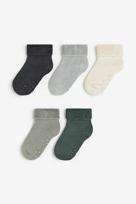 Lot de 5 paires chaussettes antidérapantes