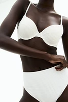 Bas de maillot échancré taille haute