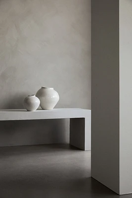 Grand vase irrégulier en grès cérame