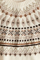 Jacquard-knit jumper