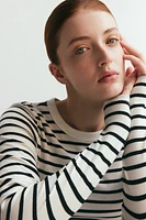 MAMA Ribbed Jersey Top