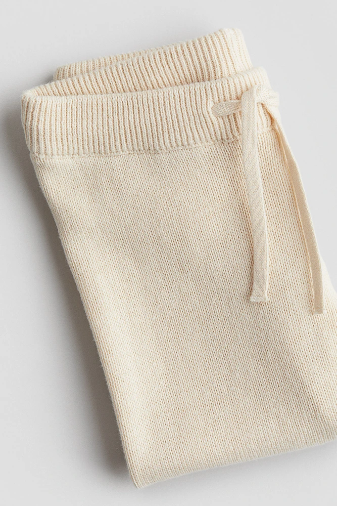 Fine-Knit Cotton Joggers