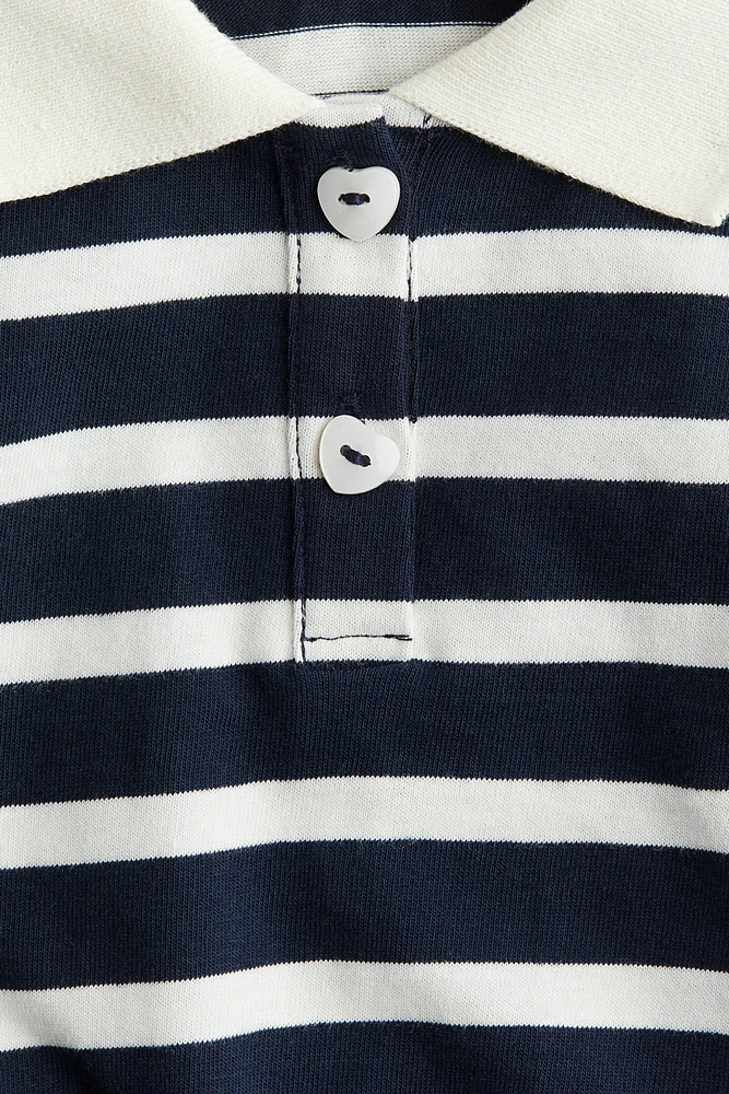 Puff-Sleeved Polo Shirt