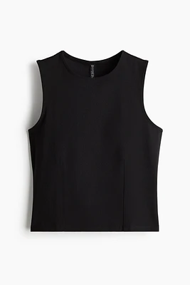 Defined-waist Sleeveless Top