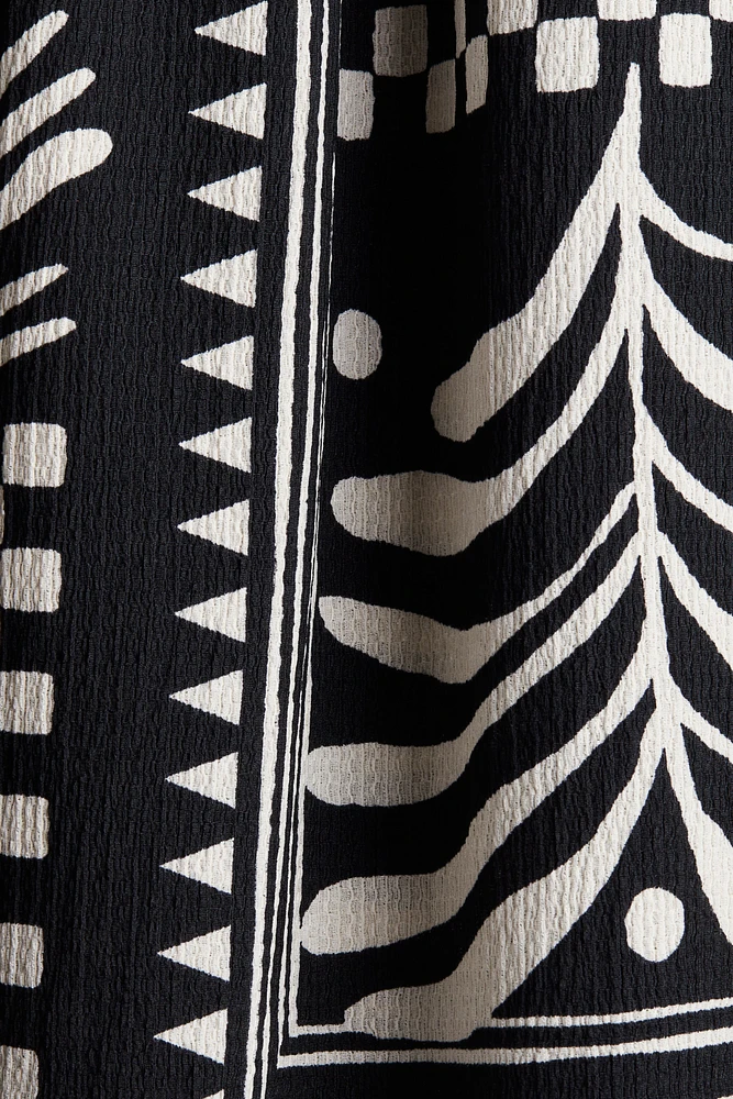 Robe en jersey froissé