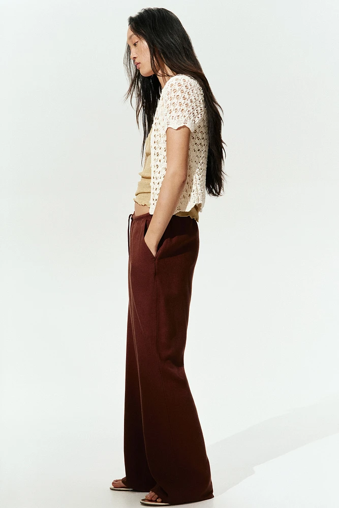 Straight-Leg Drawstring Pants