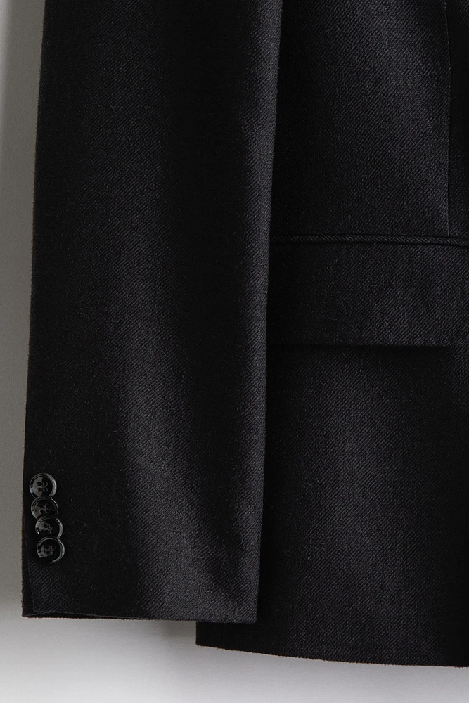 Relaxed-Fit Double-Breasted Linen-Blend Jacket