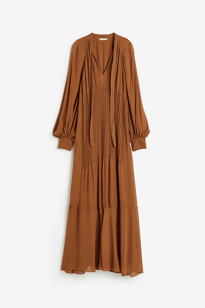 Tie-neck Maxi Dress