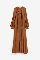 Tie-neck Maxi Dress