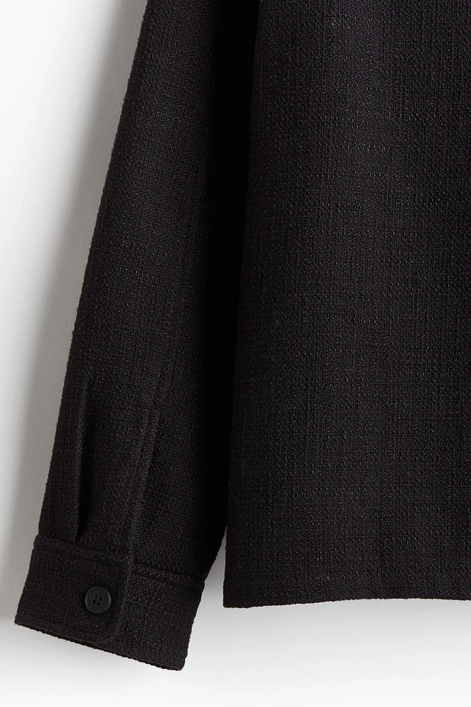 Regular-Fit Textured-Weave Overshirt