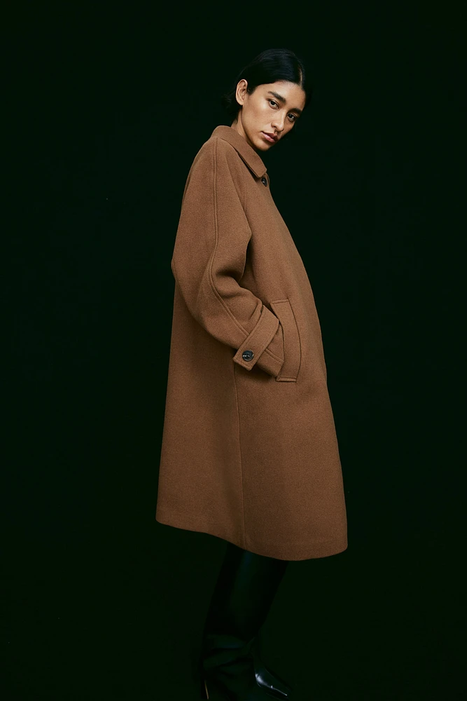 Knee-length coat