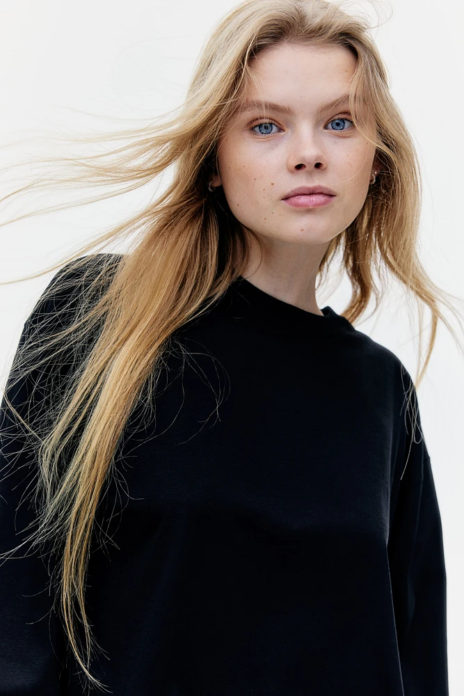 Long-Sleeved Cotton Top
