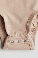 Cotton Bodysuit with Collar