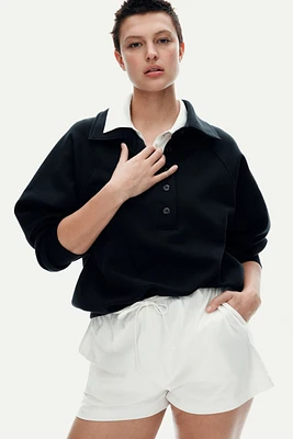 Chandail grande taille façon polo