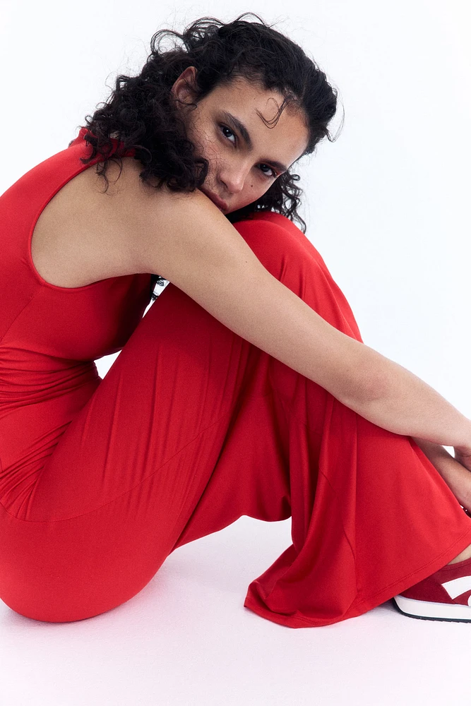 Draped Bodycon Maxi Dress