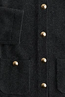 Button-Detail Cardigan