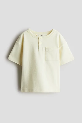 Textured Henley Top