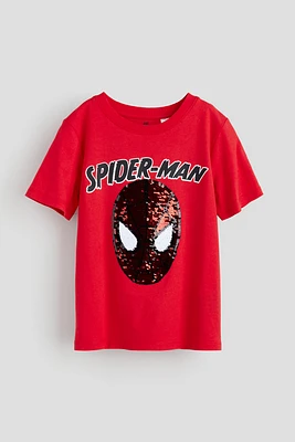 Flip-sequin T-shirt