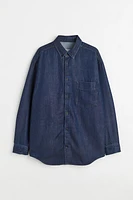 Oversized Fit Denim Shirt