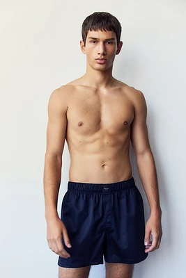 2-pack Woven Cotton Sateen Boxer Shorts