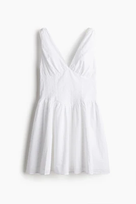 Robe en coton avec jupe évasée