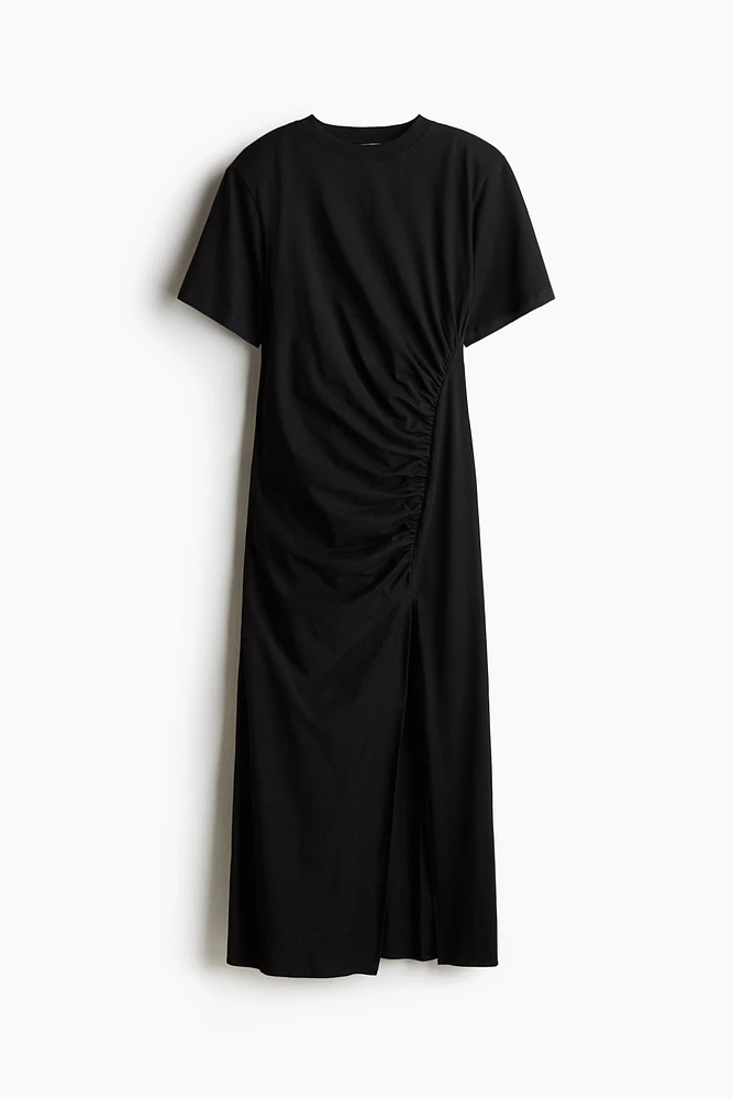 T-Shirt Dress with Shoulder Pads