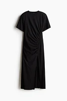 T-Shirt Dress with Shoulder Pads