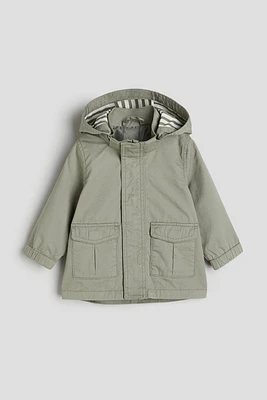 Parka en coton avec capuchon