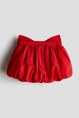 Bow-Detail Balloon Skirt