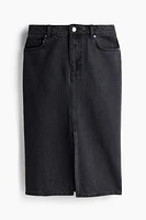 Knee-Length Denim Skirt