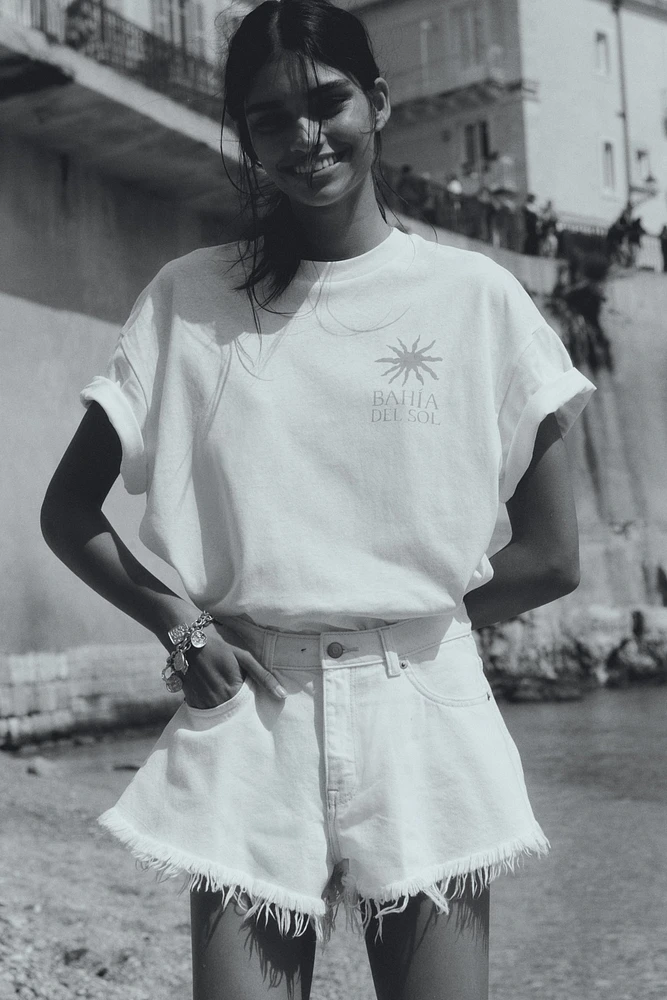 Oversized T-Shirt with Motif
