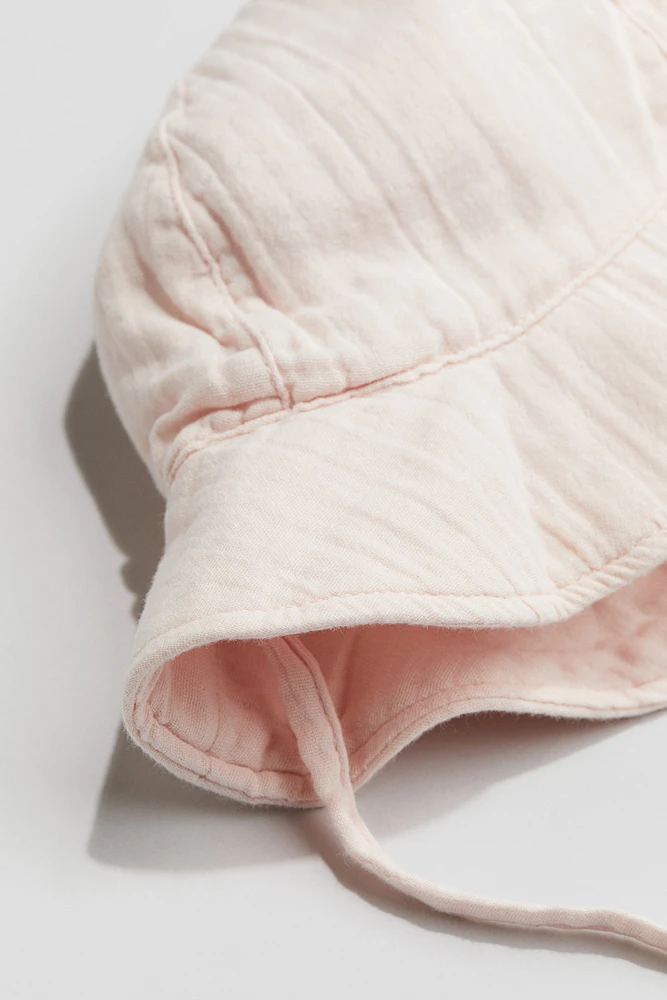Chapeau de soleil en mousseline coton