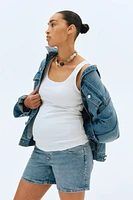 MAMA Denim Shorts