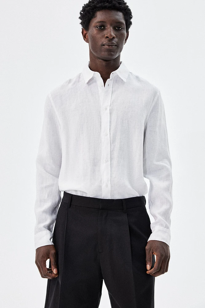 Regular-Fit Linen Shirt