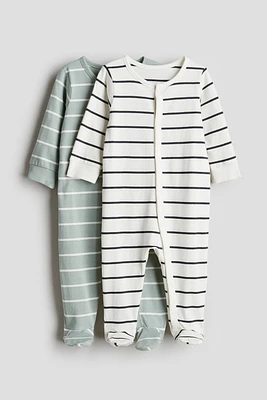2-pack Cotton Pajama Jumpsuits