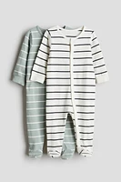 2-pack Cotton Pajama Jumpsuits
